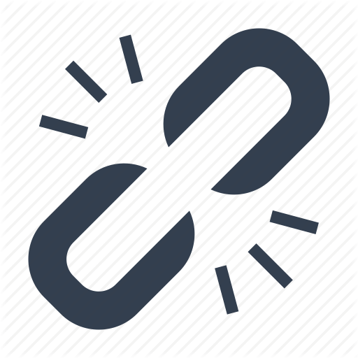 Broken, Chain, Link, Share Icon