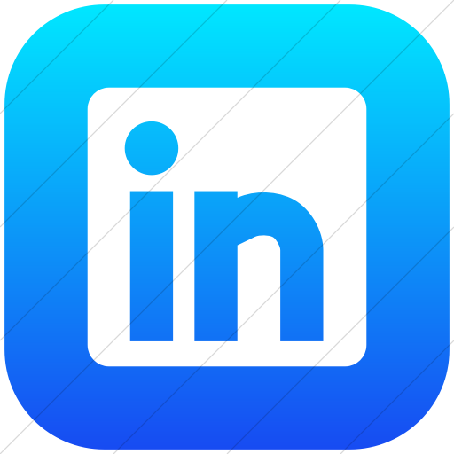 Flat Rounded Square White On Ios Blue Gradient Raphael