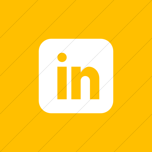 Flat Square White On Yellow Social Media Linkedn