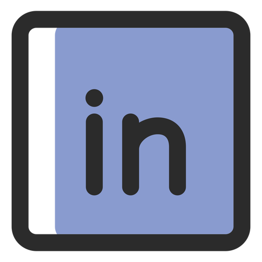 Linkedin Colored Stroke Icon