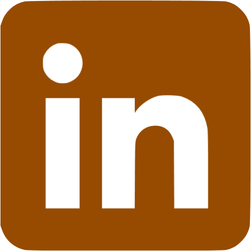 Brown Linkedin Icon