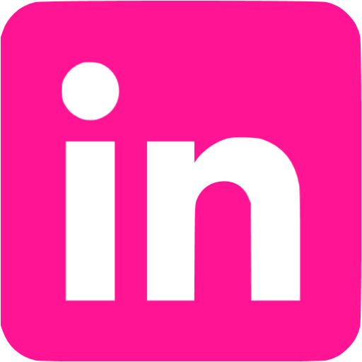 Deep Pink Linkedin Icon