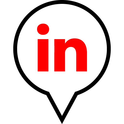 Linkedin Free Red Black Filled Social Media Pn Designed