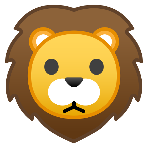 Lion Face Icon Noto Emoji Animals Nature Iconset Google