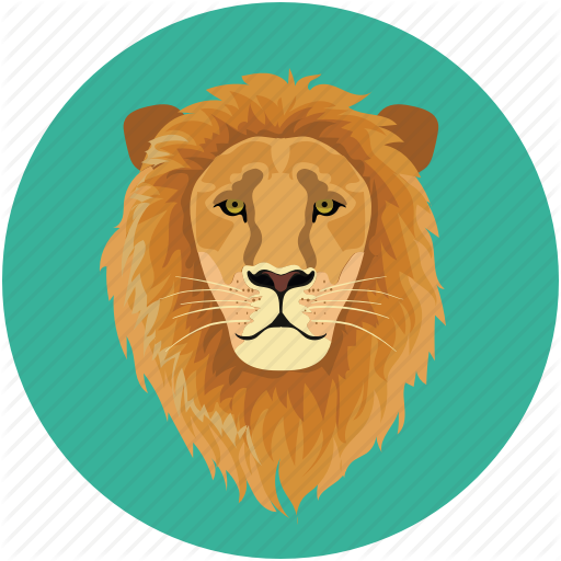 Lion, Lion Face, Tiger, Wild Animal Icon