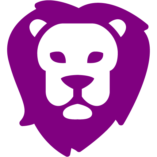 Purple Lion Icon