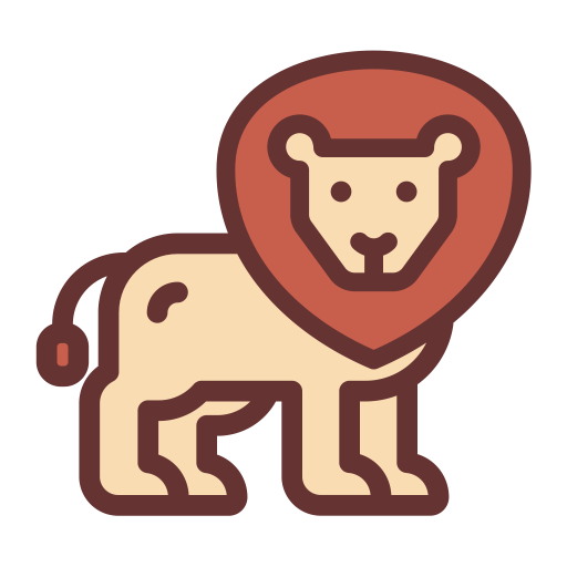 Lion, Multicolor, Lovely Icon With Png And Vector Format For Free