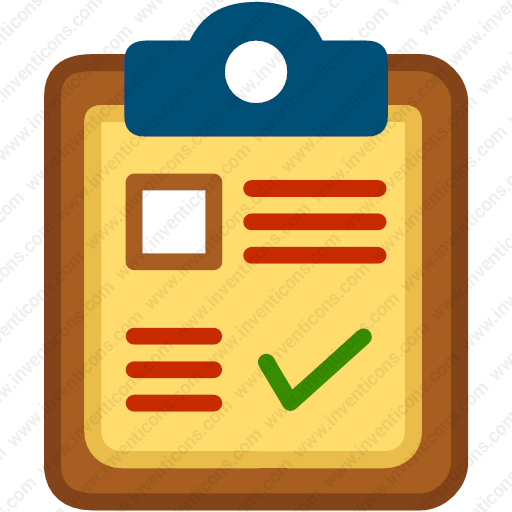 Download Tick,clipboard,page,paper,list Icon Inventicons