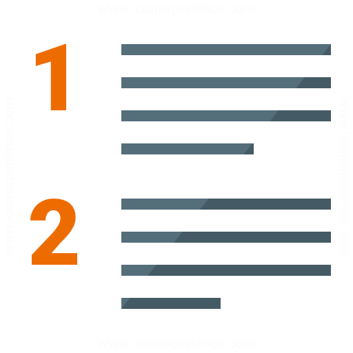 Iconexperience G Collection List Style Numbered Icon
