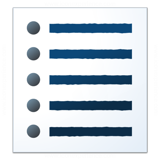 Iconexperience V Collection Text List Bullets Icon