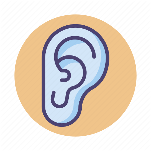 Ear, Hear, Hearing, Listen Icon