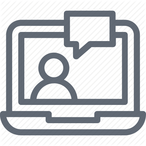 Chat Support, Laptop, Live Chat, Network, Server Icon