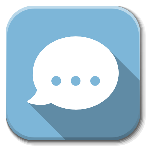 Apps Chat Icon Flatwoken Iconset Alecive