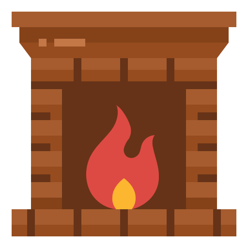 Chimney, Fireplace, Living, Room, Warm Icon Free Of Christmas