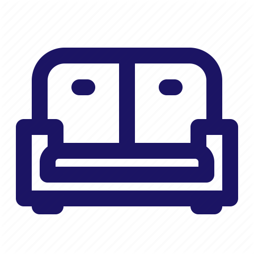 Couch, Furniture, Interior, Living, Lounge, Room Icon