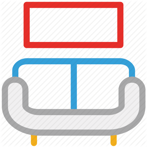 Couch, Furniture, Lcd, Living Room Icon