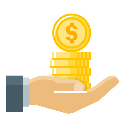 Finance, Loan, Money, Business, Dollar, Hand Icon Free