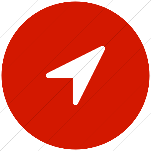 Flat Circle White On Red Bootstrap Font Awesome