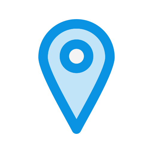 Location, Point, Pointer, Map Icon Free Of Universal Blue Line