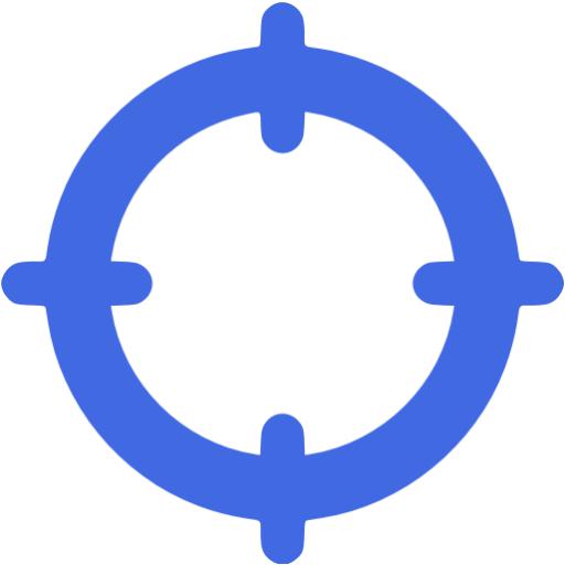 Royal Blue Define Location Icon