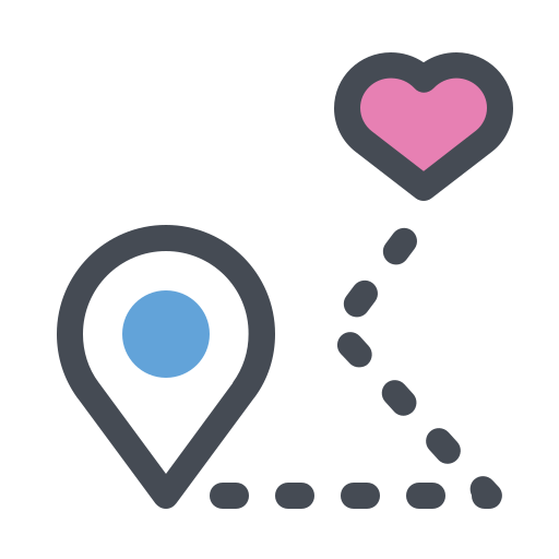 Love, Locate, Location, Map, Heart, Pointer Icon Free Of App