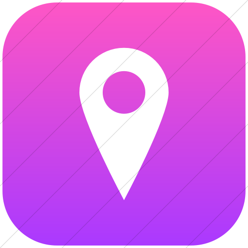 Flat Rounded Square White On Ios Pink Gradient Raphael