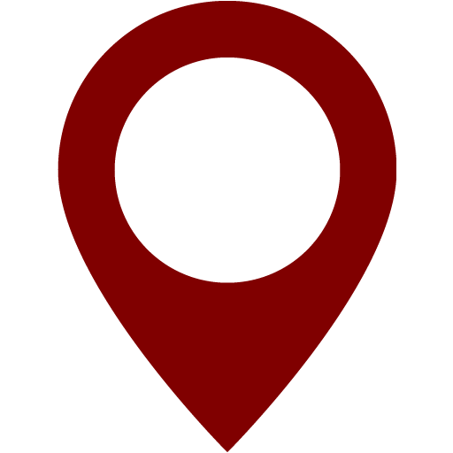 Maroon Map Marker Icon