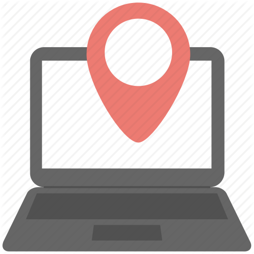 Gps, Laptop, Navigation, Online Location, Tracking Icon