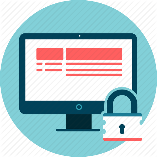 Desktop, Encrytpted, Lock, Screen, Security Icon