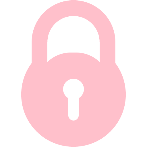 Pink Lock Icon
