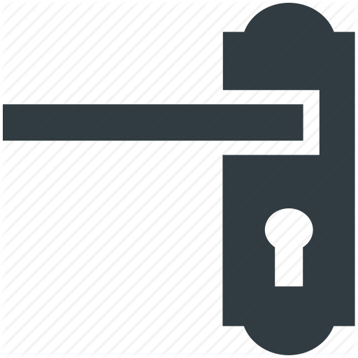 Door Handle, Doorway, Entry, Keyhole, Locked Icon