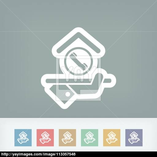 Hotel Icon Telephone Vector