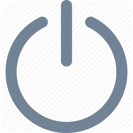 Log Off, Media, Multimedia, Shutdown Icon