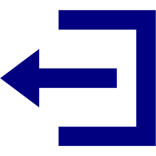 Navy Blue Account Logout Icon