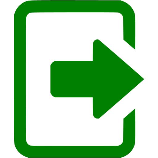Green Logout Icon