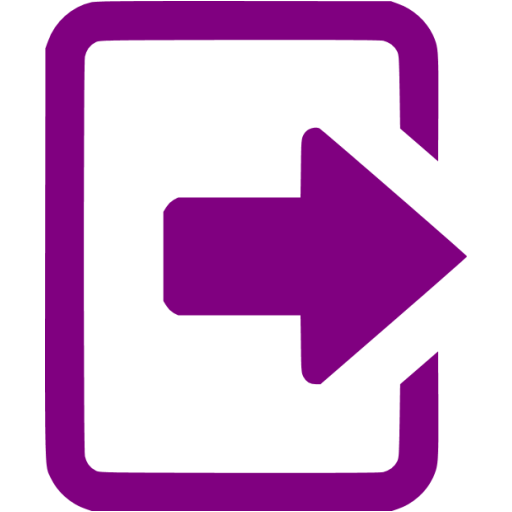 Purple Logout Icon