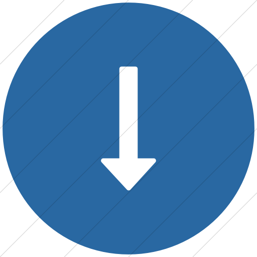 Flat Circle White On Blue Bootstrap Font Awesome Long