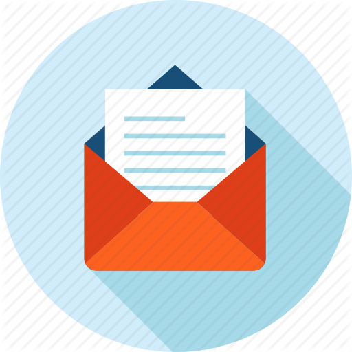 Communication, Email, Internet, Letter, Long Shadow, Message Icon