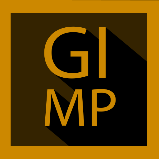 Gimp Icon Long Shadow Style Png