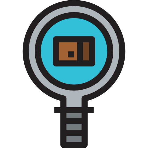 Web Magnifying Glass Icon