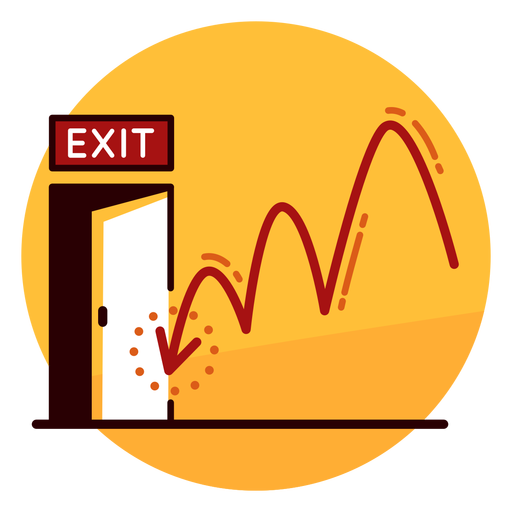 Financial Loss Runaway Icon