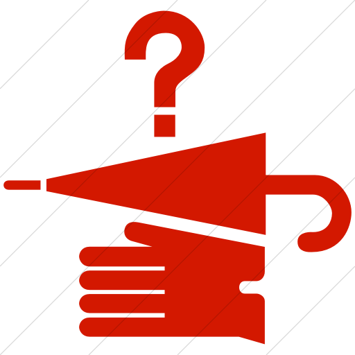 Simple Red Aiga Lost And Found Icon