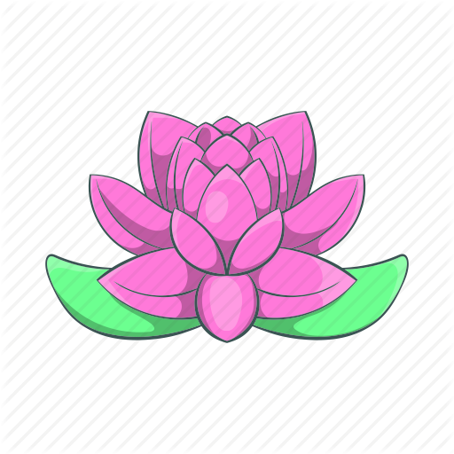 Cartoon, Flower, India, Lily, Lotus, Pink, Plant Icon