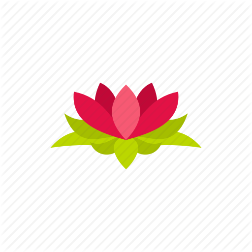 Floral, Flower, Lotus, Nature, Petal, Plant, Silhouette Icon