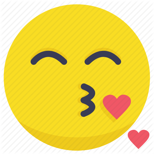 Blow Kiss, Heart, Kiss, Kiss Emoji, Love Icon