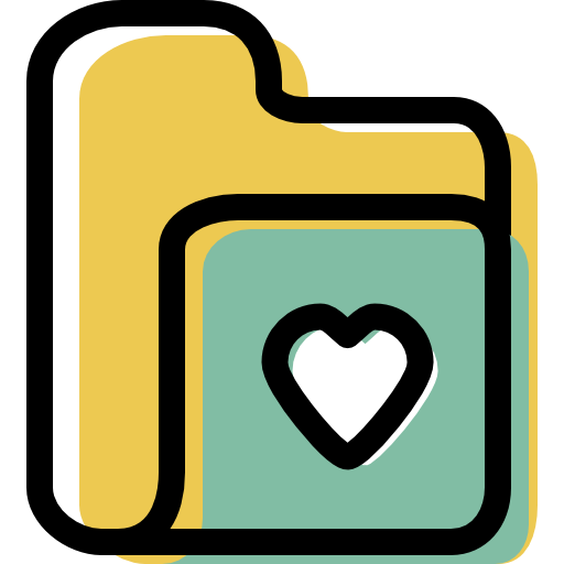Folder, Heart, Love Icon Free Of Color Interaction Assets Icons