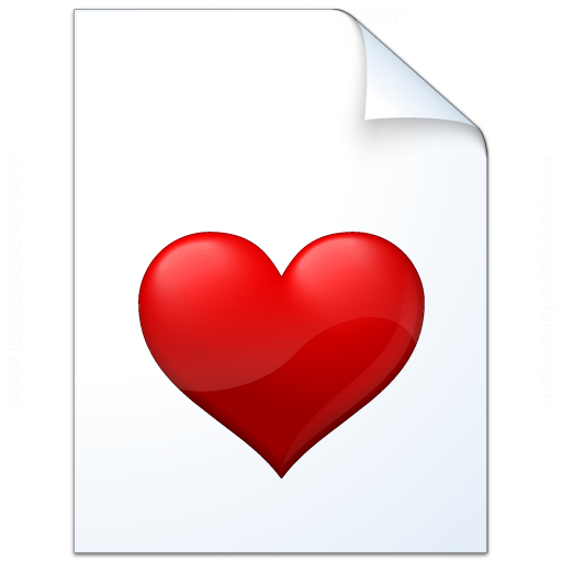 Iconexperience V Collection Document Heart Icon
