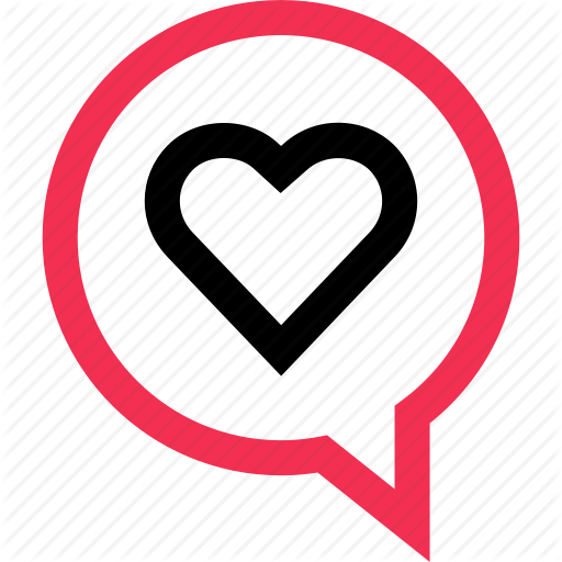 Deep, Heart, Inside, Love, Messaging, Sms, Text Icon Icon Bold