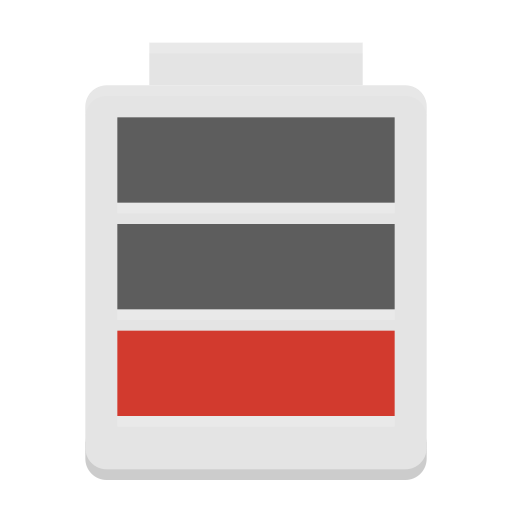 Notification Battery Low Icon Papirus Status Iconset Papirus