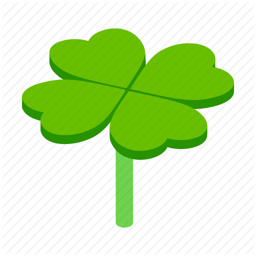 Clover, Four, Illustration, Isometric, Leaf, Luck, Lucky Icon